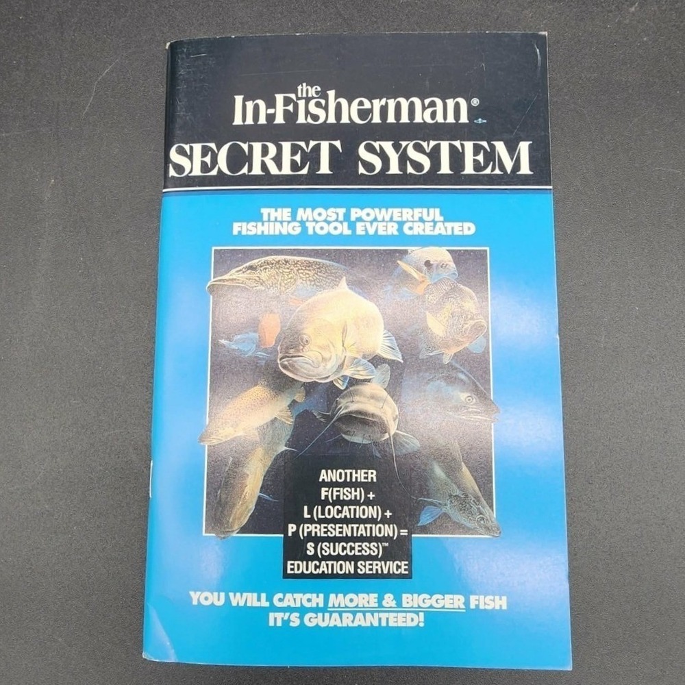 In-Fisherman Secret System Booklet New Old Stock Al‎ Lindner Fishing Guide 1993